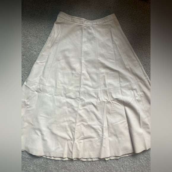 Alice And Olivia Vintage Leather Skirt - Picture 1 of 4
